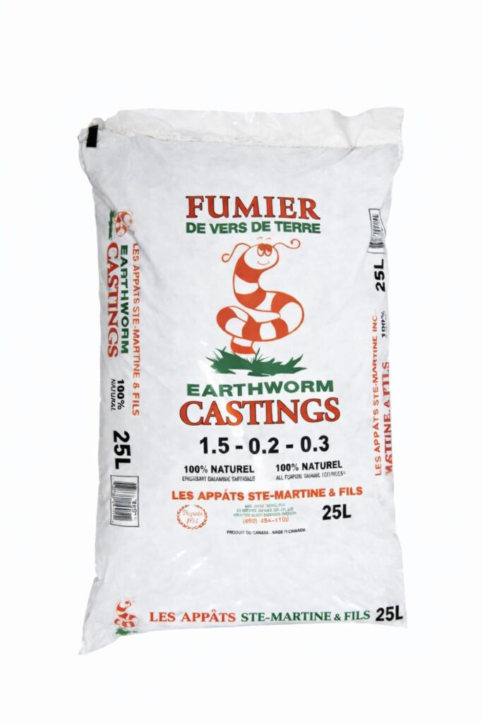 sac de fumier de vers de terre - format 25 litres