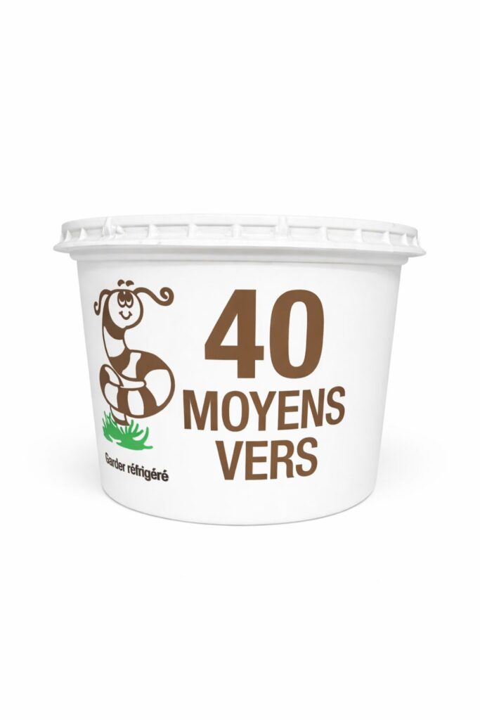 vers de terre moyens - format 40